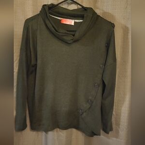 Scarlett Women's Olive Cardigan with Button Detail